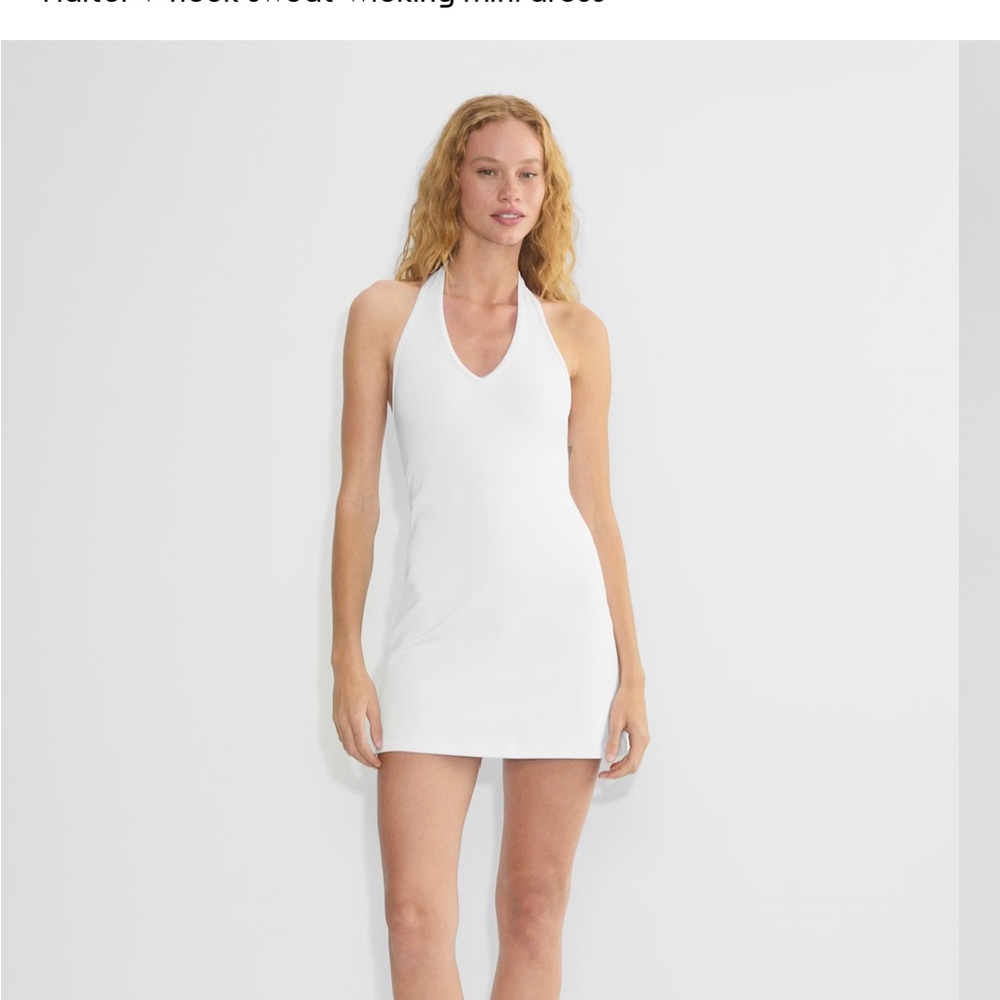 Aritzia White Backless Dress